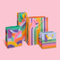 Ohh Deer Rainbow Arcs Medium Gift Bag rainbow hues front