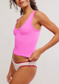 Free People Women's Clean Slate Seamless Tank in Dream Pop front view
