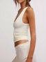 Free People Women's Clean Slate Seamless Tank in Ecru