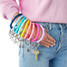 O-Venture Bamboo Silicon Big O Key Ring in Tickled Pink side angle