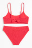 Limeapple Girls' Nova Smocked Bikini Nova CO3 front view