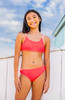 Limeapple Girls' Nova Smocked Bikini Nova CO3 side view