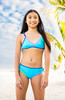 Limeapple Girls' Rani Embroidered Bikini in turquoise