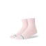 The Stance Fine Rib Quarter Socks in Pink