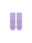 Stance Fine Rib Quarter Socks in Purple detail view