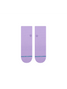 Stance Fine Rib Quarter Socks in Purple front view