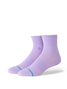 The Stance Fine Rib Quarter Socks in Purple