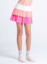 Lucky in Love Girls' Double Pleated Skirt Pink side view