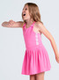 Lucky in Love Girls' Mini Serve Dress in colorway D25 side view