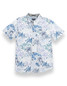Baja Llama Men's Nighthawk Button Up Shirt in White Hot Tropics
