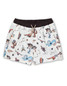 Baja Llama Men's Stretch Volley Shorts in A Very Dangerous Desert
