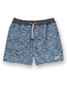 Baja Llama Men's Stretch Volley Shorts in Roll Tides Deep Sea back view