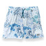 Baja Llama Men's Stretch Volley Shorts in White Hot Tropics detail