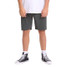 Billabong Men's Crossfire Submersible Hybrid Shorts in Asphalt, front view