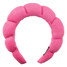 Spa Headband & Wristband Set Hot Pink front view