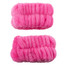 Spa Headband & Wristband Set in Hot Pink