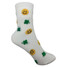 Happy Face & Clover Embroidered Socks