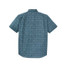 Filson Men's Washed Feather Cloth Short Sleeve Shirt in Blue back view