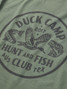 Duck Camp Men's Hunt and Fish Club Tee Willow detail view