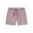 Southern Marsh Men's Shell Shock Harbor Swim Trunks Peach and Blue back view