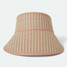 Brixton Women's Newport Straw Visor in Italian Clay adjustable closure