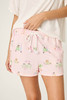 PJ Salvage Women's Pupcation Palm Shorts flat lay