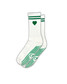 ZOĪ Heart Crew Grip Socks Green/White front