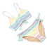 Shade Critters Girls' Stripe Tie Back 2 Pc Set front view