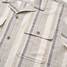 Howler Brothers Men's Shores Club Shirt Old Bill Stripe Limestone back view