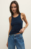Z Supply Women's Classic Slub Scoop Tank in Eclipse