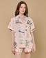 Katie Kime Women's Texas Toile Pajama Shorts Set styled view