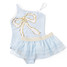 Shade Critters Girls' Bow Sequins One-Piece Tutu Swimsuit side detail