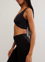 FP Movement Women's Never Better Twist Crop in Black front view