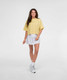 The Southern Shirt Women's On The Line Short Sleeve Tee in Lemon Drop