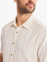 Fair Harbor Men's Oasis Textured Shirt Shell Stripe texture close-up