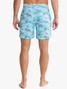 Fair Harbor Men's 7" Bayberry Trunks Aqua Waters back view