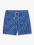 Fair Harbor Men's 7" Bayberry Trunks Island Blue Leaves front view