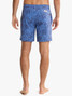 Fair Harbor Men's 7" Bayberry Trunks Island Blue Leaves detail view