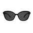goodr Pounce G Sunglasses in Black front transparent view