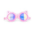 Bling2o Girls' Frosted Feline Swim Goggles in Pink Purr three-quarter angle