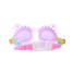 Bling2o Girls' Frosted Feline Swim Goggles in Purrfect Purple close-up