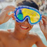Bling2o Kids' Dino Dash Swim Goggles in Bronto Blue strap detail