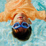 Bling2o Boys' Covert Chomp Swim Goggles in Frost Fin close-up