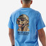 Burlebo Men's Mallard Camo Dog Tee Heather Periwinkle side view