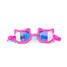 Bling2o Girls' Flexi Feline Swim Goggles in Jelly Beans Pink back view