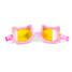 Bling2o Girls' Flexi Feline Swim Goggles in Plush Paw Pink front view