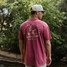 Burlebo Men's Classic Duck Tee in Heather Red detail