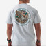 Burlebo Men's Camo Mallard Duck Tee in Heather Grey graphic detail