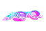 Bling2o Girls' Neptune's Pearl Swim Goggles in Seafoam Siren front view