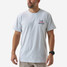 Burlebo Men's Golf Club Tee Heather Ash Grey front view